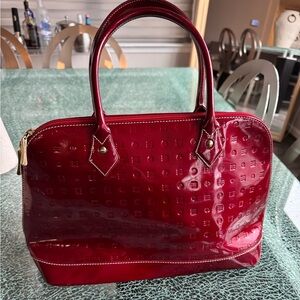 Arcadia Red Patent Tote Handbag